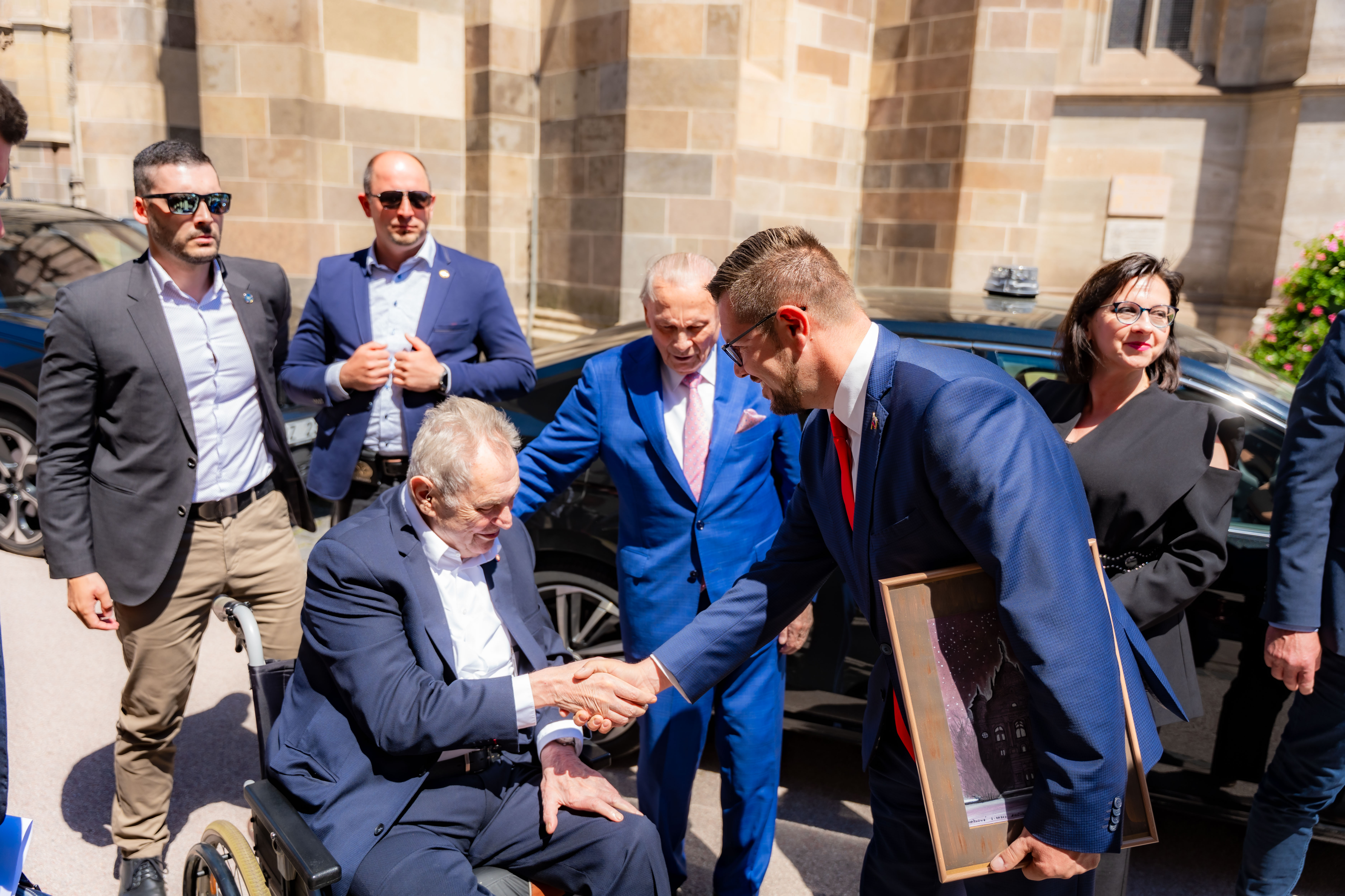 Prezident ZEMAN V Kosiciach so Schusterom -1-16